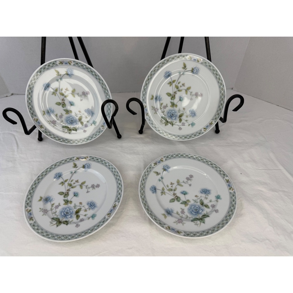 Vintage Set of 4‎ Noritake Ireland Angel D' Amour 2769 6.5" Appetizer Plate EUC